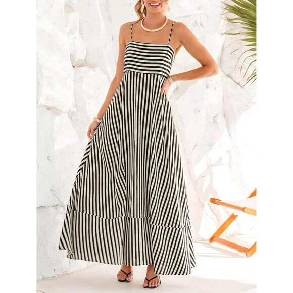 polyester beach dress Wedtrend Women Simple White Casual Dress Lace Holiday Boho Beach Dress With  Short Sleeves – WEDTREND main image 1